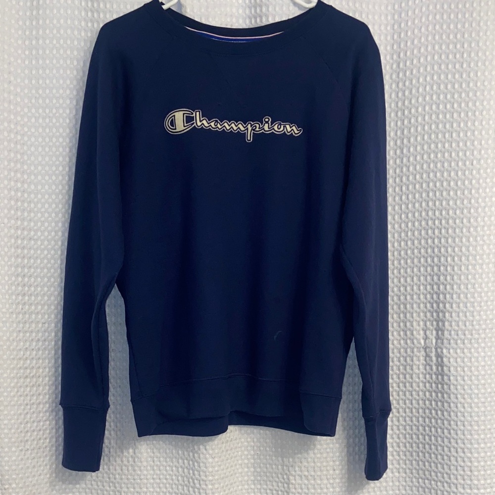 Champion Navy Blue Crewneck Sweatshirt